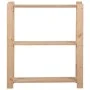 3-tier solid pine wood shelf 80x28.5x90 cm by vidaXL, Industrial shelving - Ref: Foro24-327321, Price: 36,08 €, Discount: %