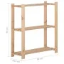 3-tier solid pine wood shelf 80x28.5x90 cm by vidaXL, Industrial shelving - Ref: Foro24-327321, Price: 36,08 €, Discount: %