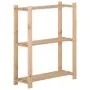 3-tier solid pine wood shelf 60x28.5x90 cm by vidaXL, Industrial shelving - Ref: Foro24-327322, Price: 33,11 €, Discount: %
