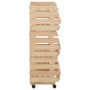 Solid pine wood vegetable cart 37x30x80 cm by vidaXL, Kitchen and dining carts - Ref: Foro24-327325, Price: 63,28 €, Discount: %