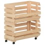 Solid pine wood vegetable cart 37x30x80 cm by vidaXL, Kitchen and dining carts - Ref: Foro24-327325, Price: 63,28 €, Discount: %