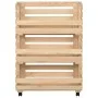 Gemüsewagen aus massivem Kiefernholz 57x30x80 cm von vidaXL, Küchen- und Speisewagen - Ref: Foro24-327326, Preis: 88,43 €, Ra...