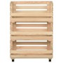 Gemüsewagen aus massivem Kiefernholz 57x30x80 cm von vidaXL, Küchen- und Speisewagen - Ref: Foro24-327326, Preis: 82,58 €, Ra...
