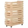 Gemüsewagen aus massivem Kiefernholz 57x30x80 cm von vidaXL, Küchen- und Speisewagen - Ref: Foro24-327326, Preis: 88,43 €, Ra...