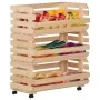 Gemüsewagen aus massivem Zirbenholz 77x30x80 cm von vidaXL, Küchen- und Speisewagen - Ref: Foro24-327327, Preis: 92,26 €, Rab...