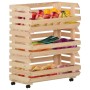 Gemüsewagen aus massivem Zirbenholz 77x30x80 cm von vidaXL, Küchen- und Speisewagen - Ref: Foro24-327327, Preis: 90,42 €, Rab...