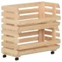 Gemüsewagen aus massivem Kiefernholz 57x30x80 cm von vidaXL, Küchen- und Speisewagen - Ref: Foro24-327326, Preis: 88,43 €, Ra...