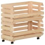 Gemüsewagen aus massivem Kiefernholz 57x30x80 cm von vidaXL, Küchen- und Speisewagen - Ref: Foro24-327326, Preis: 82,58 €, Ra...