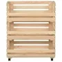 Gemüsewagen aus massivem Zirbenholz 77x30x80 cm von vidaXL, Küchen- und Speisewagen - Ref: Foro24-327327, Preis: 92,26 €, Rab...