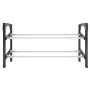 Extendable shoe rack with two shelves 119x24x37 cm by vidaXL, Shoe racks and shoe organizers - Ref: Foro24-344369, Price: 21,...