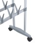 Zapatero con ruedas plateado 66x27x100 cm de vidaXL, Zapateros y organizadores de calzado - Ref: Foro24-344371, Precio: 51,18...