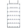 Zapatero colgante plateado 66x13x139 cm de vidaXL, Zapateros y organizadores de calzado - Ref: Foro24-344372, Precio: 42,96 €...