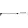 Telescopic wardrobe rails 2 units silver 58-100 cm by vidaXL, Dresser Organizers and Bar Hangers - Ref: Foro24-344373, Price:...