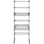 3-tier clothesline with wheels silver 60x70x129 cm by vidaXL, Clotheslines and hangers - Ref: Foro24-344376, Price: 85,01 €, ...