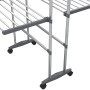 3-stufige Wäscheleine mit Rädern silber 60x70x129 cm von vidaXL, Wäscheleinen und Kleiderbügel - Ref: Foro24-344376, Preis: 8...