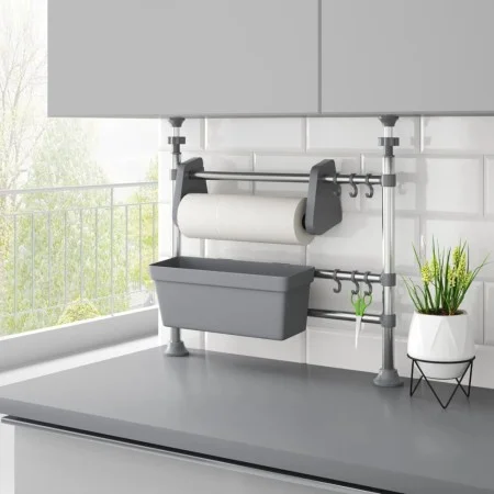 Verstellbarer Küchenorganizer aus Aluminium von vidaXL, Lagerbehälter - Ref: Foro24-344378, Preis: 24,59 €, Rabatt: %
