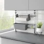 Verstellbarer Küchenorganizer aus Aluminium von vidaXL, Lagerbehälter - Ref: Foro24-344378, Preis: 24,59 €, Rabatt: %