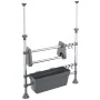 Verstellbarer Küchenorganizer aus Aluminium von vidaXL, Lagerbehälter - Ref: Foro24-344378, Preis: 24,59 €, Rabatt: %