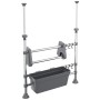 Verstellbarer Küchenorganizer aus Aluminium von vidaXL, Lagerbehälter - Ref: Foro24-344378, Preis: 24,99 €, Rabatt: %