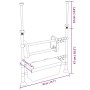 Verstellbarer Küchenorganizer aus Aluminium von vidaXL, Lagerbehälter - Ref: Foro24-344378, Preis: 24,99 €, Rabatt: %