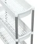 3-story silver and white aluminum storage cart by vidaXL, Storage containers - Ref: Foro24-344380, Price: 28,31 €, Discount: %