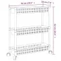 3-story silver and white aluminum storage cart by vidaXL, Storage containers - Ref: Foro24-344380, Price: 28,31 €, Discount: %