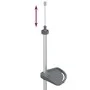 Telescopic shower corner shelf 4 shelves aluminum silver by vidaXL, Bathroom accessory mounts - Ref: Foro24-344382, Price: 25...