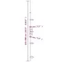 Telescopic shower corner shelf 4 shelves aluminum silver by vidaXL, Bathroom accessory mounts - Ref: Foro24-344382, Price: 25...
