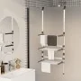 3-stufige Wäscheleine aus Aluminium von vidaXL, Wäscheleinen und Kleiderbügel - Ref: Foro24-344383, Preis: 44,70 €, Rabatt: %