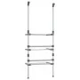 3-stufige Wäscheleine aus Aluminium von vidaXL, Wäscheleinen und Kleiderbügel - Ref: Foro24-344383, Preis: 44,70 €, Rabatt: %