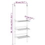3-stufige Wäscheleine aus Aluminium von vidaXL, Wäscheleinen und Kleiderbügel - Ref: Foro24-344383, Preis: 45,53 €, Rabatt: %
