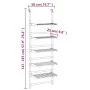 Tendedero de 5 niveles de aluminio de vidaXL, Tendederos y perchas - Ref: Foro24-344384, Precio: 56,29 €, Descuento: %