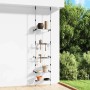 Teleskop-Gartenregal 3 Böden aus silbernem Aluminium von vidaXL, Lagerbehälter - Ref: Foro24-344386, Preis: 38,51 €, Rabatt: %