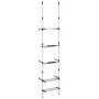 Teleskop-Gartenregal 3 Böden aus silbernem Aluminium von vidaXL, Lagerbehälter - Ref: Foro24-344386, Preis: 40,26 €, Rabatt: %