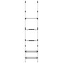 Teleskop-Gartenregal 3 Böden aus silbernem Aluminium von vidaXL, Lagerbehälter - Ref: Foro24-344386, Preis: 38,51 €, Rabatt: %
