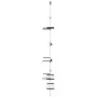 Teleskop-Gartenregal 3 Böden aus silbernem Aluminium von vidaXL, Lagerbehälter - Ref: Foro24-344386, Preis: 40,26 €, Rabatt: %