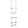Telescopic garden shelving 3 shelves silver aluminum by vidaXL, Storage containers - Ref: Foro24-344386, Price: 38,12 €, Disc...