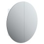Armario de baño con espejo redondo y LED blanco 54x54x17,5 cm de vidaXL, Tocadores de baño - Ref: Foro24-345587, Precio: 145,...
