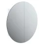 Bathroom cabinet with round mirror and white LED 54x54x17.5 cm by vidaXL, bathroom vanities - Ref: Foro24-345587, Price: 135,...