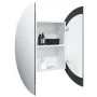 Bathroom cabinet with round mirror and white LED 54x54x17.5 cm by vidaXL, bathroom vanities - Ref: Foro24-345587, Price: 135,...