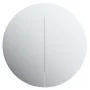 Bathroom cabinet with round mirror and LED lights, gray, 54x54x17.5 cm by vidaXL, bathroom vanities - Ref: Foro24-345589, Pri...