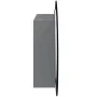 Bathroom cabinet with round mirror and LED lights, gray, 54x54x17.5 cm by vidaXL, bathroom vanities - Ref: Foro24-345589, Pri...
