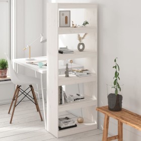 Regal/Raumteiler Kiefernholz weiß 60x30x167,5cm von vidaXL, Bücherregale und Regale - Ref: Foro24-808174, Preis: 101,52 €, Ra...