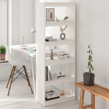 Shelf / room divider made of white pine wood 60x30x167.5cm by vidaXL, Bookcases and shelves - Ref: Foro24-808174, Price: 101,...