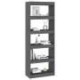 Estantería/divisor de espacios madera pino gris 60x30x167,5 cm de vidaXL, Librerías y estanterías - Ref: Foro24-808175, Preci...