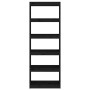 Black pine wood shelving/space divider 60x30x167.5 cm by vidaXL, Bookcases and shelves - Ref: Foro24-808177, Price: 100,14 €,...
