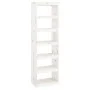 Estantería/divisor de espacios madera pino blanco 60x30x199,5cm de vidaXL, Librerías y estanterías - Ref: Foro24-808179, Prec...