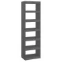 Gray pine wood shelving/space divider 60x30x199.5 cm by vidaXL, Bookcases and shelves - Ref: Foro24-808180, Price: 95,59 €, D...