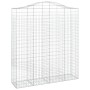 Gabionenkörbe 4 Stück bogenförmiges Eisen 200x50x220/240 cm von vidaXL, Töpfe und Pflanzgefäße - Ref: Foro24-3145768, Preis: ...