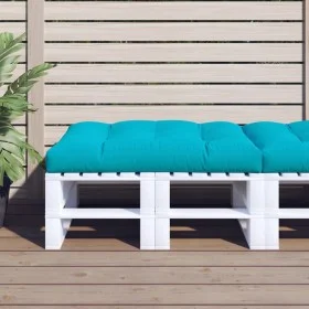 Turquoise fabric cushion for pallets 120x80x12 cm by vidaXL, Cushions for chairs and sofas - Ref: Foro24-360534, Price: 57,08...
